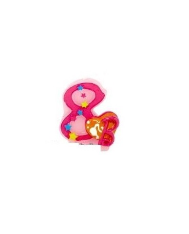 Sviečka Barbie číslica 8  1ks/P6