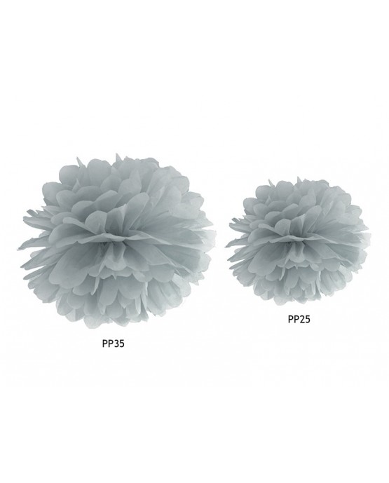 Pompón -šedý 35cm