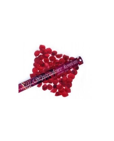 Konfety - bordové lupene ruží 60cm