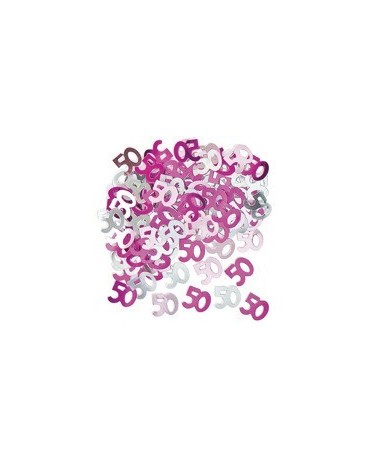 Konfety číslice 50 -ružové 14 g