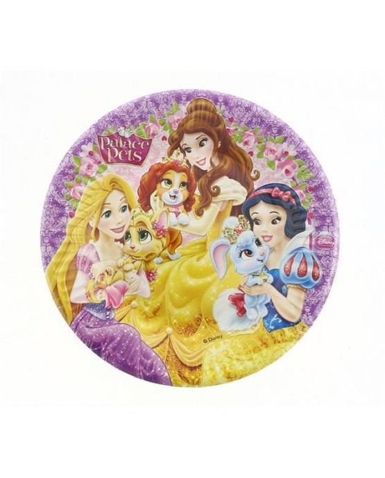 Tanieriky s motívom Palácové zvieratká 20cm 8ks/P214