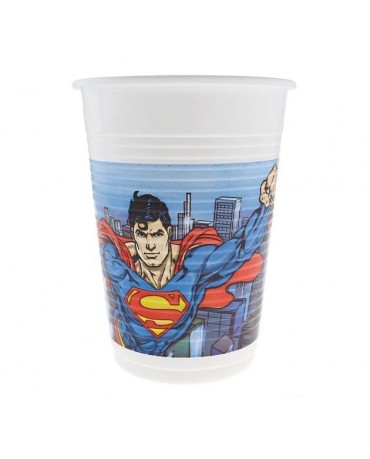 Poháre s motívom Superman-komiks - 200 ml - 8 ks/P228