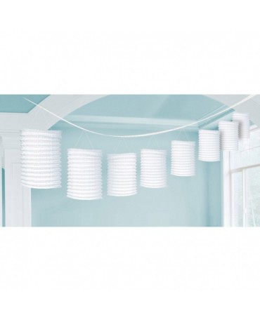 Girlanda - biele lampióny 3,65m