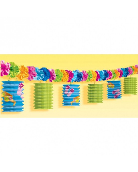 Girlanda - farebné lampióny 3m