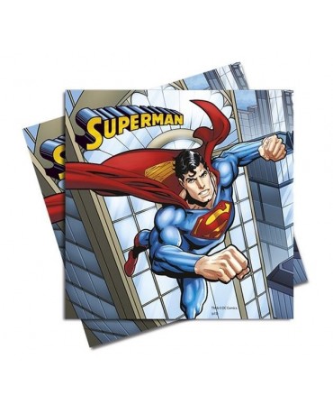 Servítky s motívom Superman-komiks - 33 cm - 20 ks/P228
