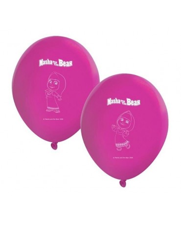 Latexové balóniky Máša a medveď 11" 8ks/P136