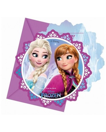 Pozvánka na narodeniny Frozen - kvet 6ks