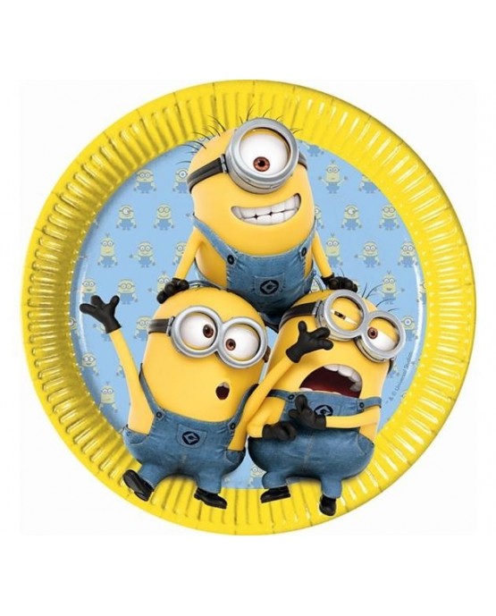 Tanieriky s motívom Lovely Mimoni 23cm 8ks/P138