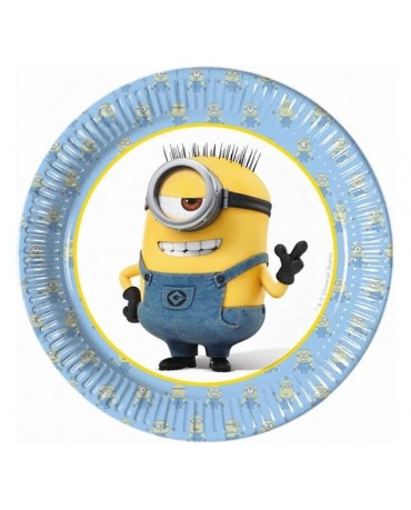 Tanieriky s motívom Lovely Mimoni 20cm 8ks/P138