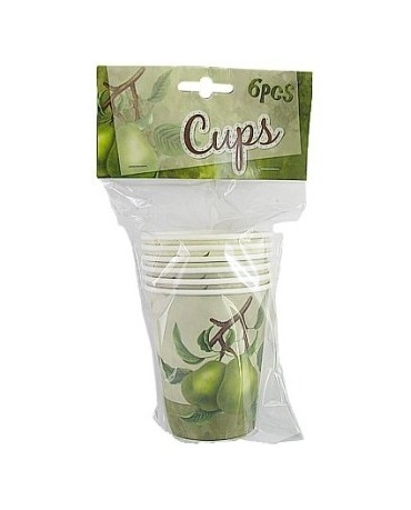 Poháre s motívom hrušky - 270ml  6ks/P236