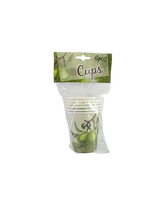 Poháre s motívom hrušky - 270ml  6ks/P236