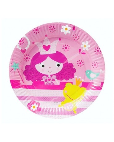 Tanieriky s motívom Palácová princezná 23cm 6ks/P237