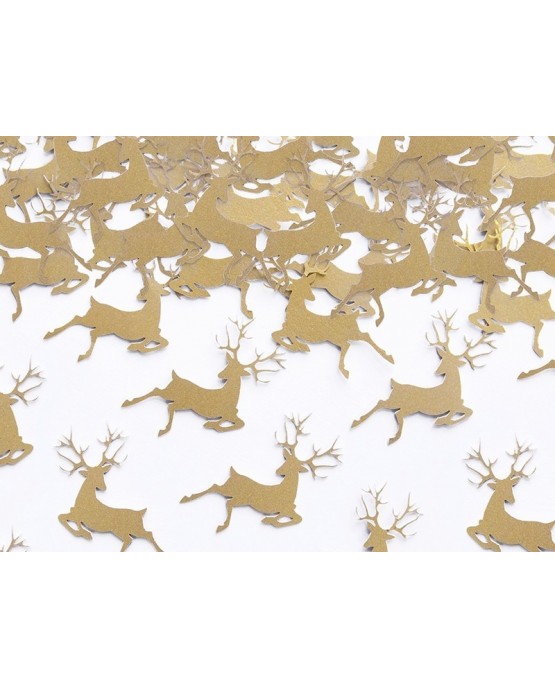 Konfety Rudolf - zlaté 2,3x3,6 cm. 20ks/P181