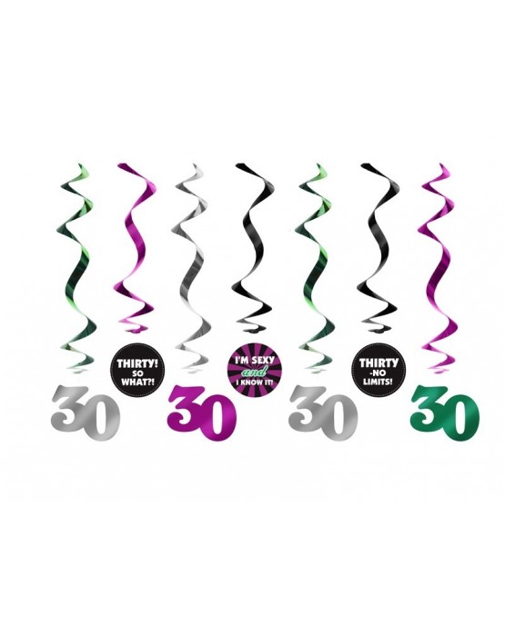 Špirály - 30. nar. 60 cm - 7 ks/P90