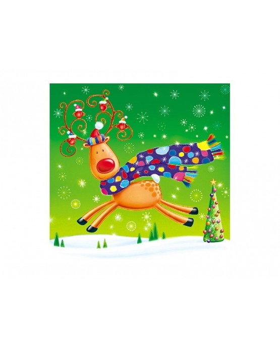 Servítky s motívom soba a tučniaka 33cm  20ks/P26