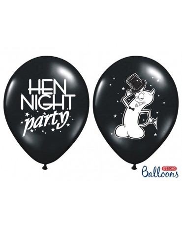 Latexové balóny - čierne "Willy" 30cm 10ks