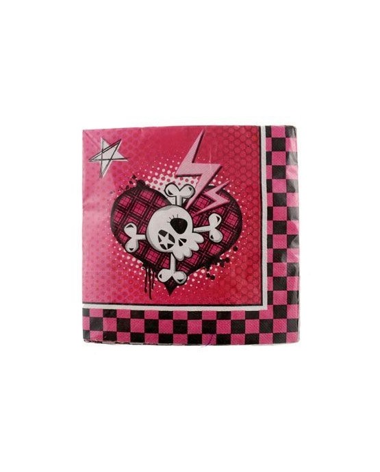 Servítky Rockové pirátky 33cm 20ks/P239