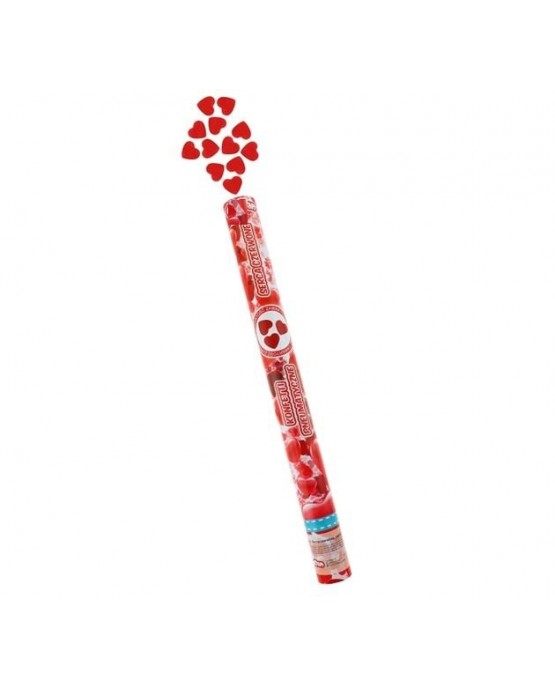 Konfety -červené srdcia 60cm