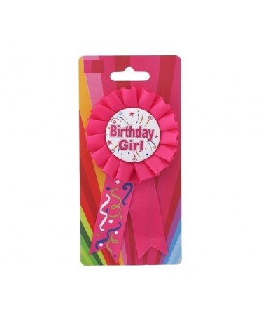 Brošňa Birthday girl - ružová