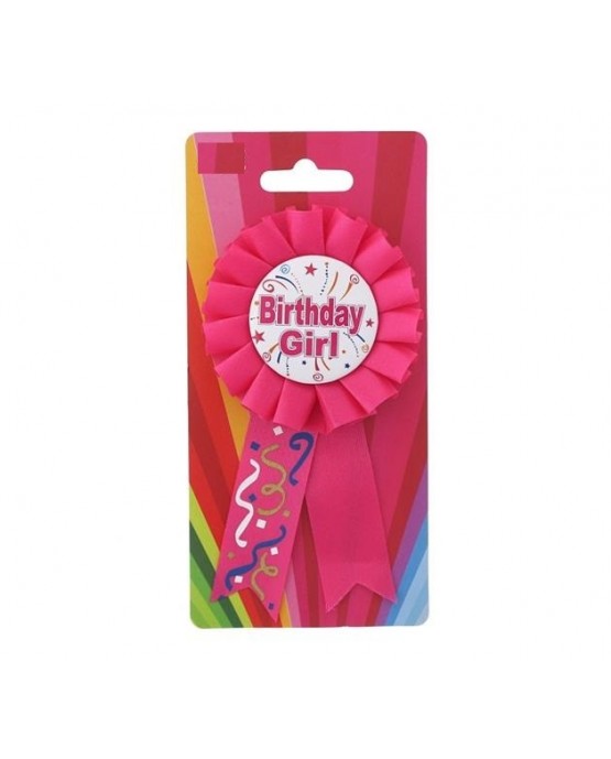 Brošňa Birthday girl - ružová
