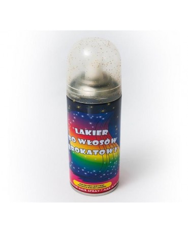 Trblietavý sprej na vlasy - zlatý 125ml