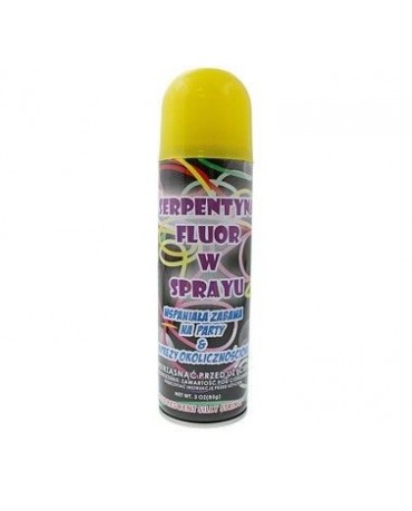 Serpentína v spreji - žltá 250ml