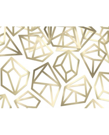 Konfety zlaté kryštály 5ks