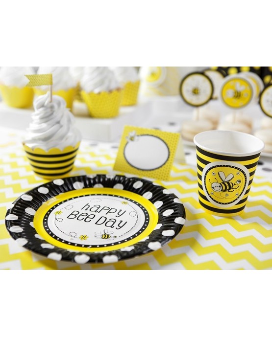 Tanieriky včielky 18 cm - 6ks/P168