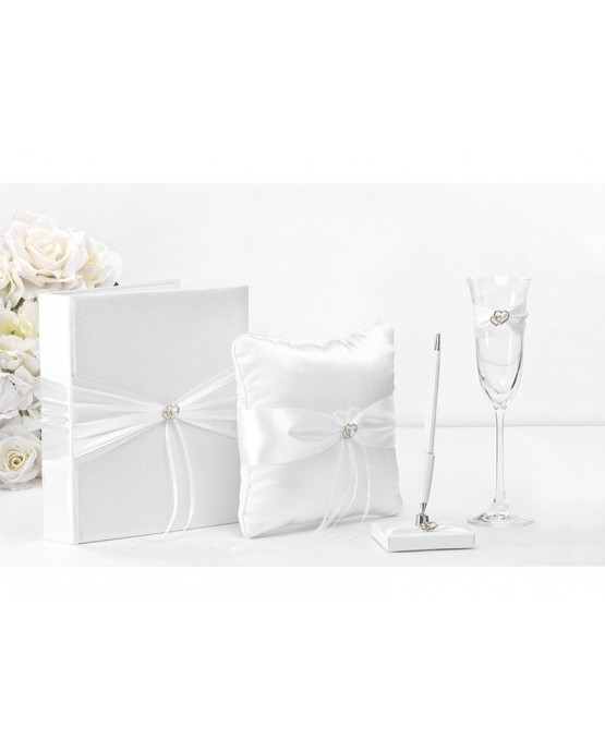 Poháre na šampanské - srdcia 2ks