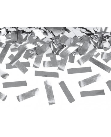 Konfety - strieborné stuhy 40cm
