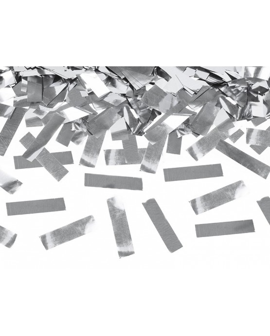 Konfety - strieborné stuhy 40cm