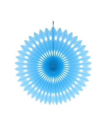 Papierová rozeta -bledomodrá 40cm 1ks