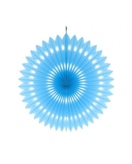 Papierová rozeta -bledomodrá 40cm 1ks