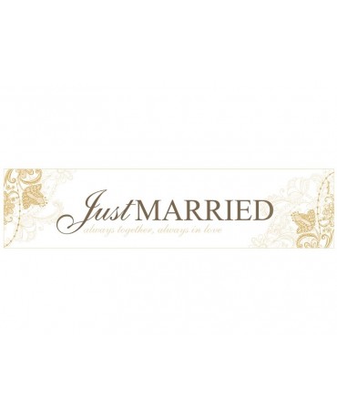Svadobné ŠPZ "Just  Married" 10ks