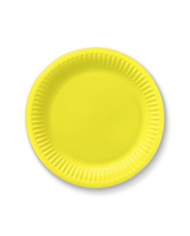 Tanieriky - žlté18 cm - 6 ks