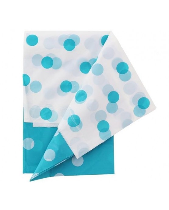 Obrus - modré bodky 128x181 cm 1ks