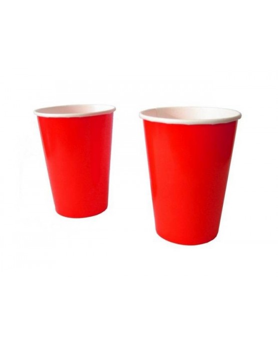 Poháre - červené 180 ml 10ks