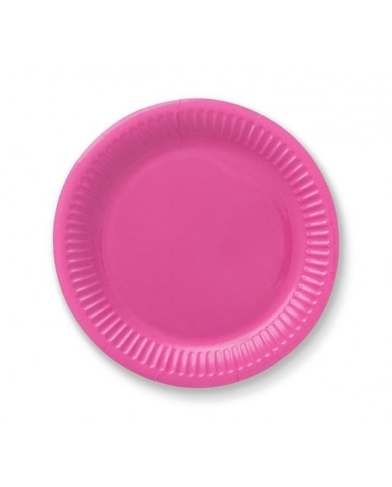 Tanieriky - jasnoružové18cm 6ks