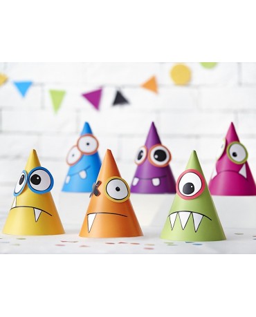 Klobúčiky Strašidielka 6ks