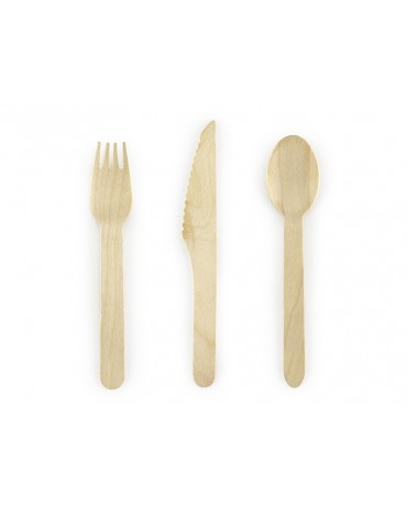 Drevené príbory 18ks