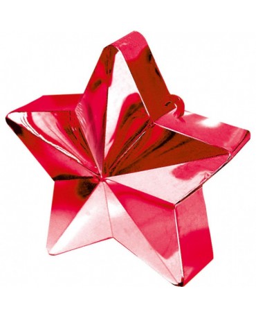 Závažie na balóny -hviezda-červená