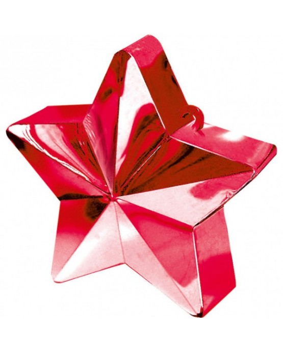 Závažie na balóny -hviezda-červená