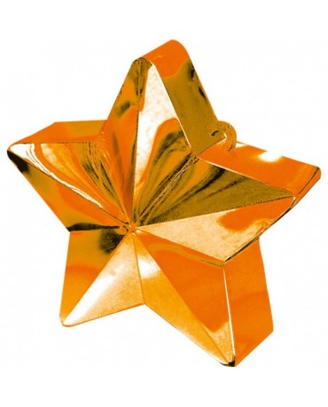 Závažie na balóny -hviezda-oranžová