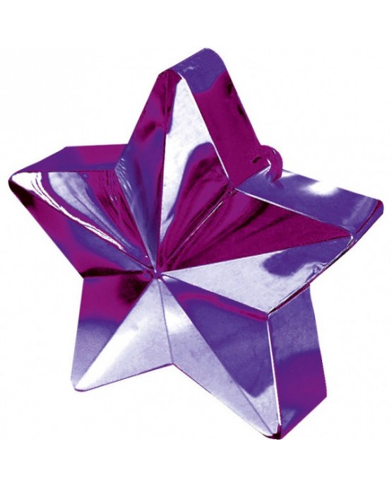 Závažie na balóny -hviezda-fialová