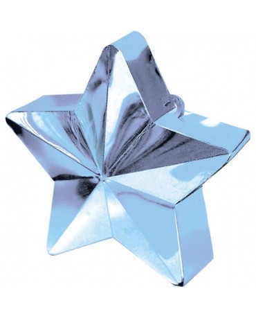 Závažie na balóny -hviezda-bledomodrá