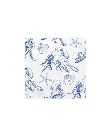 Servítky chobotnice 33x33cm