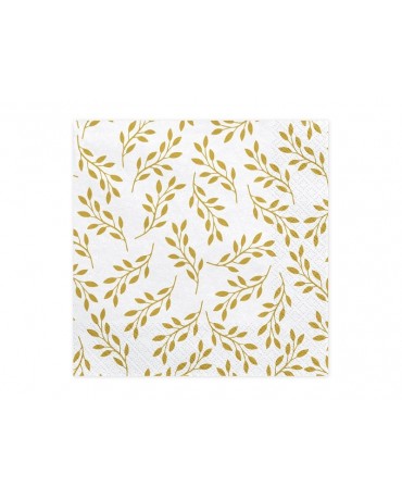 Servítky vetvičky s listami 33x33cm