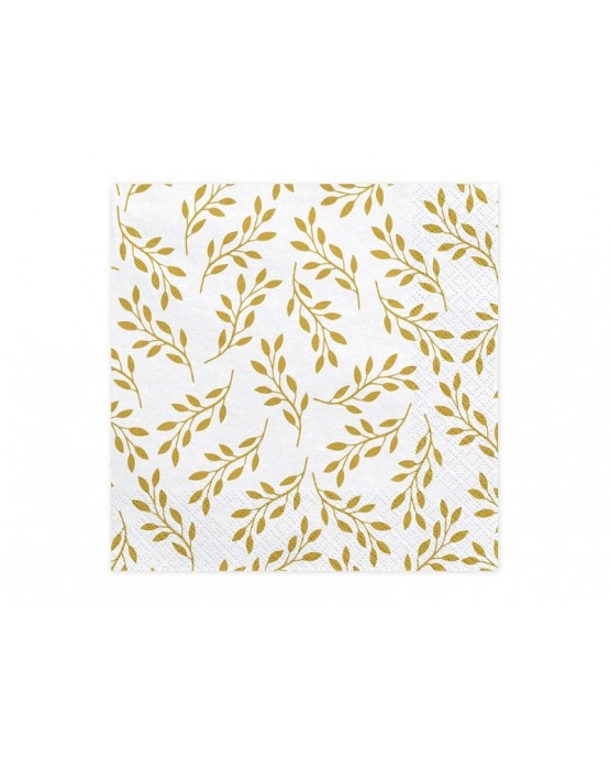 Servítky vetvičky s listami 33x33cm