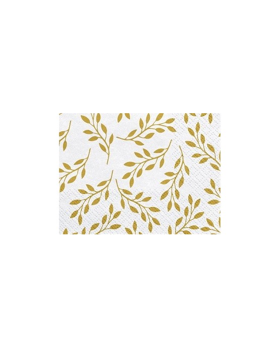 Servítky vetvičky s listami 33x33cm