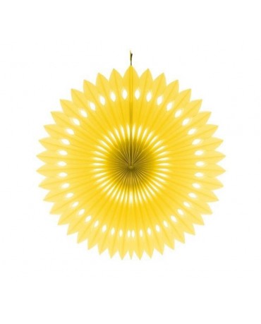 Papierová rozeta -žltá 40cm 1ks